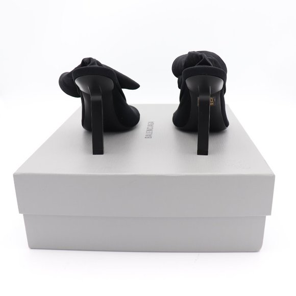 NIB Balenciaga Black Stretch Knit Tight Ankle Booties - Picture 5 of 8